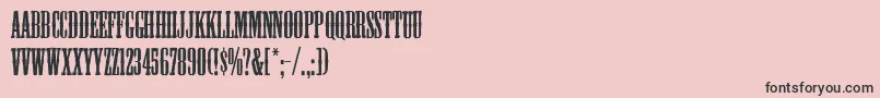 Шрифт Mesquite – чёрные шрифты на розовом фоне