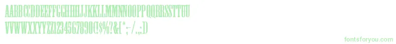 Mesquite Font – Green Fonts on White Background