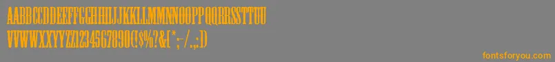 Шрифт Mesquite – оранжевые шрифты на сером фоне