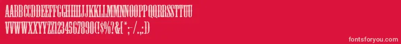 Mesquite Font – Pink Fonts on Red Background
