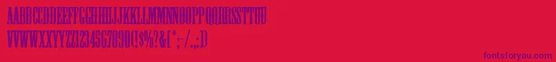 fuente Mesquite – Fuentes Moradas Sobre Fondo Rojo