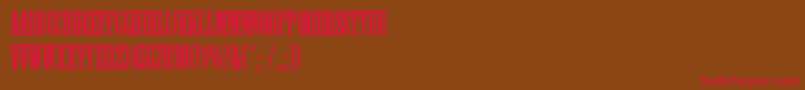 Mesquite Font – Red Fonts on Brown Background