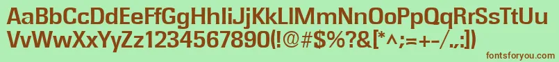 Шрифт RochesterBold – коричневые шрифты на зелёном фоне