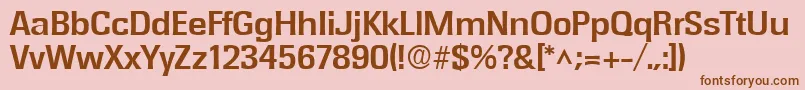 RochesterBold Font – Brown Fonts on Pink Background