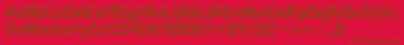 RochesterBold Font – Brown Fonts on Red Background