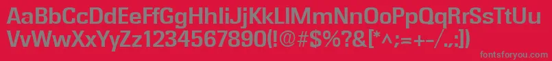RochesterBold Font – Gray Fonts on Red Background