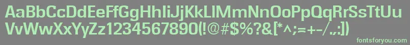 RochesterBold Font – Green Fonts on Gray Background