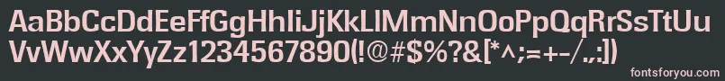RochesterBold Font – Pink Fonts on Black Background