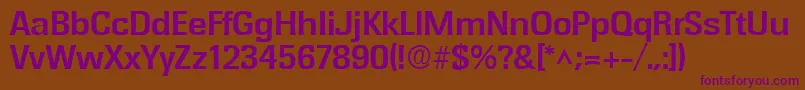 RochesterBold Font – Purple Fonts on Brown Background