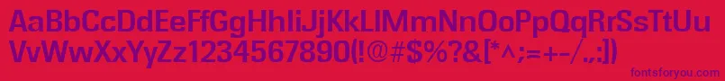 RochesterBold Font – Purple Fonts on Red Background