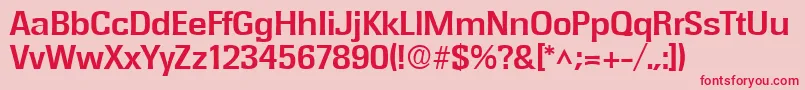 RochesterBold Font – Red Fonts on Pink Background