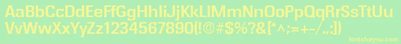 RochesterBold Font – Yellow Fonts on Green Background