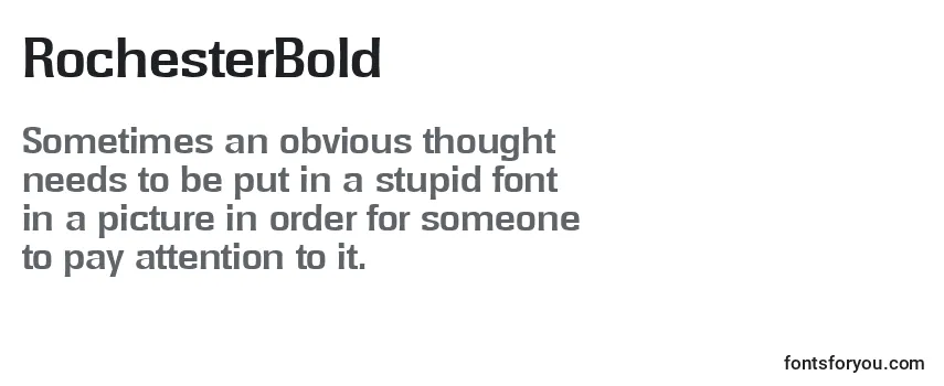 RochesterBold Font