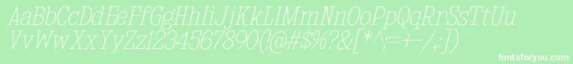 KingsbridgeScUlIt Font – White Fonts on Green Background