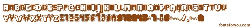 JabbieJunior Font – Brown Fonts on White Background