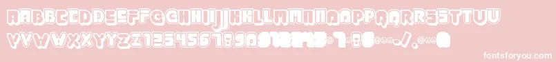 JabbieJunior Font – White Fonts on Pink Background