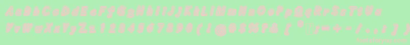 Concealadri Font – Pink Fonts on Green Background