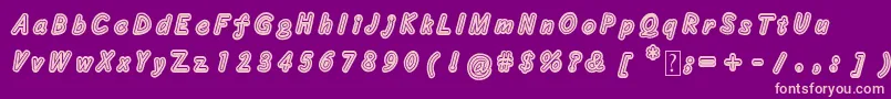 Concealadri Font – Pink Fonts on Purple Background