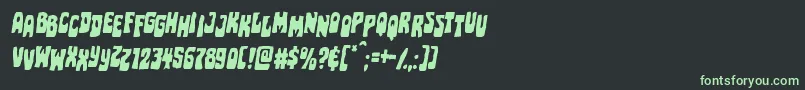 Pocketmonsterstagitalフォントについての詳細 フォントPocketmonsterstagital – 黒い背景に緑の文字
