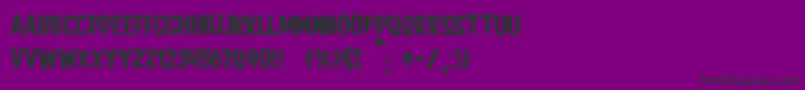 JmhHorror-fontti – mustat fontit violetilla taustalla