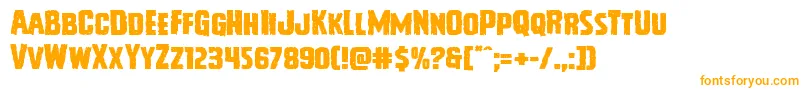 Vicioushungerexpand Font – Orange Fonts on White Background