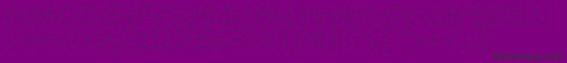 ZadoCondensed-fontti – mustat fontit violetilla taustalla