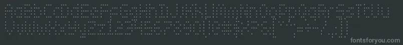 Шрифт ZadoCondensed – серые шрифты на чёрном фоне