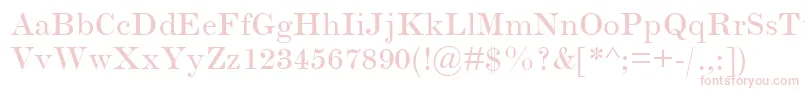 ScotchRomanMt Font – Pink Fonts on White Background