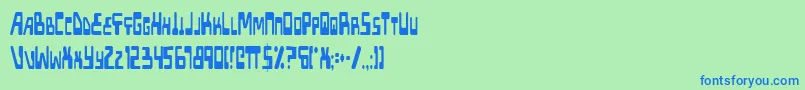 Xpedc Font – Blue Fonts on Green Background