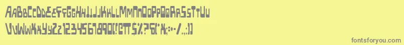 Xpedc Font – Gray Fonts on Yellow Background