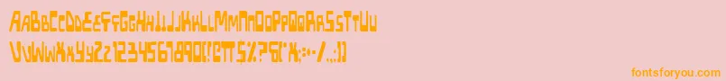 Xpedc Font – Orange Fonts on Pink Background