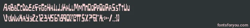 Xpedc Font – Pink Fonts on Black Background