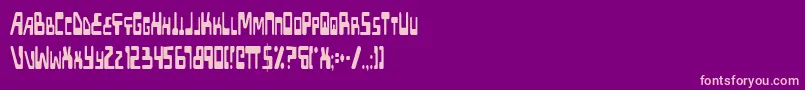 Xpedc Font – Pink Fonts on Purple Background