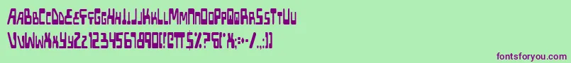 Xpedc Font – Purple Fonts on Green Background