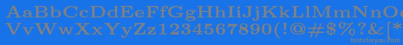 Lmroman6Bold Font – Gray Fonts on Blue Background
