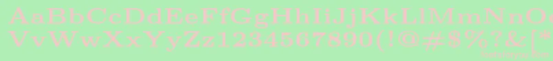 Lmroman6Bold Font – Pink Fonts on Green Background