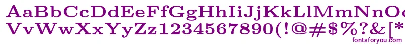 En savoir plus sur la police Lmroman6Bold Police Lmroman6Bold – polices violettes sur fond blanc