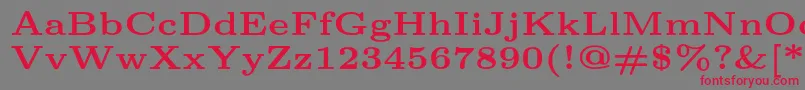 Lmroman6Bold Font – Red Fonts on Gray Background