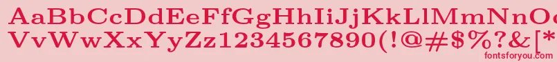 fuente Lmroman6Bold – Fuentes Rojas Sobre Fondo Rosa