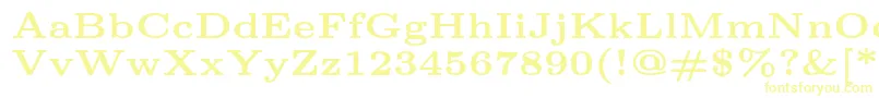 Lmroman6Bold Font – Yellow Fonts on White Background