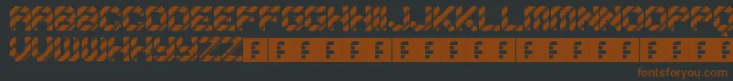 Inklings Font – Brown Fonts on Black Background