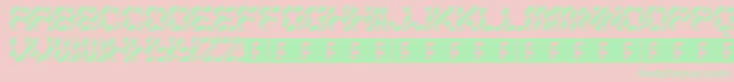 Inklings Font – Green Fonts on Pink Background