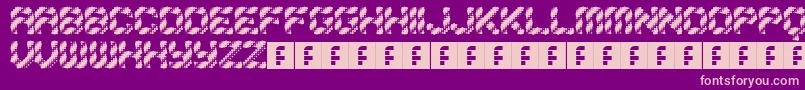 Inklings Font – Pink Fonts on Purple Background