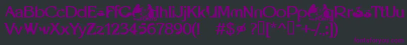 Optie Font – Purple Fonts on Black Background