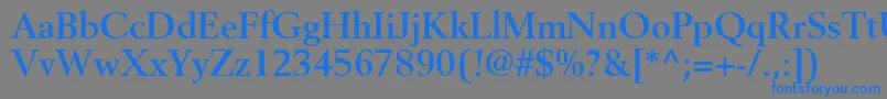 CortexSsiBold Font – Blue Fonts on Gray Background