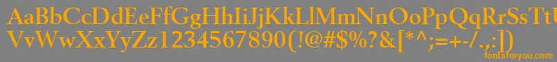 CortexSsiBold Font – Orange Fonts on Gray Background