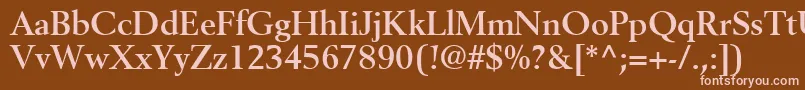CortexSsiBold Font – Pink Fonts on Brown Background