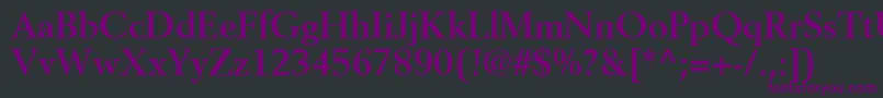 CortexSsiBold Font – Purple Fonts on Black Background