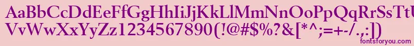 CortexSsiBold Font – Purple Fonts on Pink Background