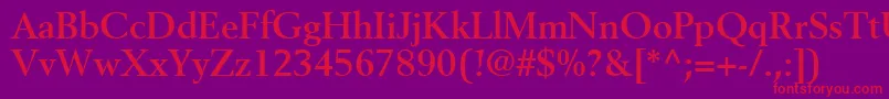 CortexSsiBold Font – Red Fonts on Purple Background